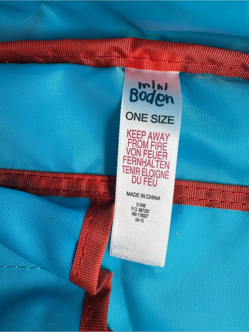 Mini Boden Outer Space & Rockets Waterproof Backpack - Picture 15 of 16
